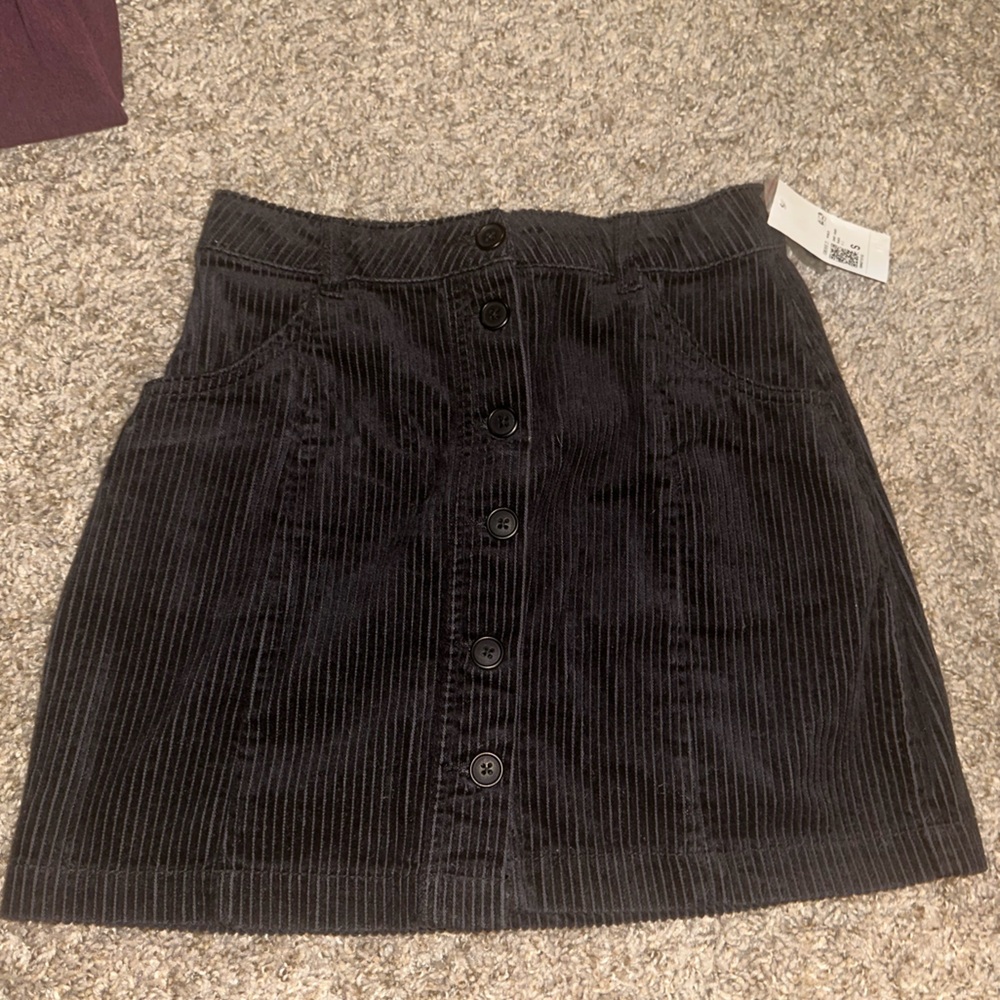 Forever 21 Black Corduroy Mini Skirt